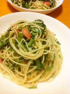春菊と明太子のスパゲッティ-レシピのメイン写真