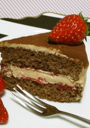 チョコレートケーキ（ベリーソース）-レシピのメイン写真