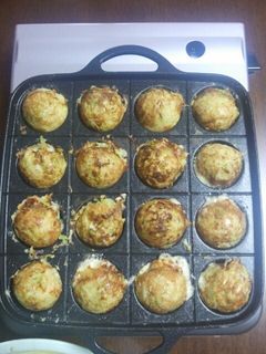 一口お好み焼きのようなたこ焼き-レシピのメイン写真