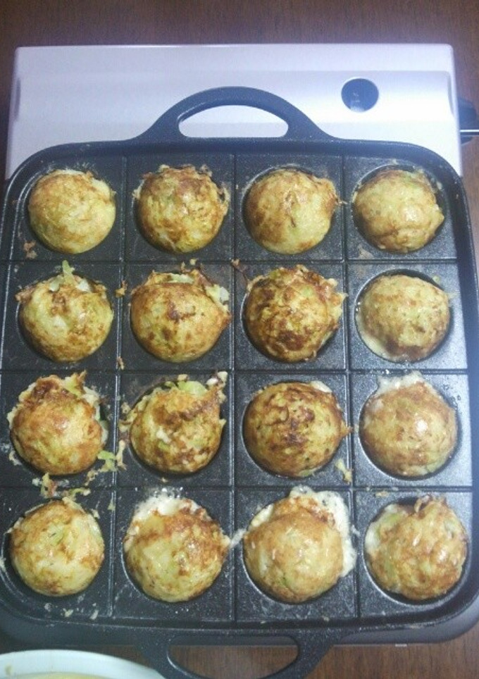 一口お好み焼きのようなたこ焼き-レシピのメイン写真