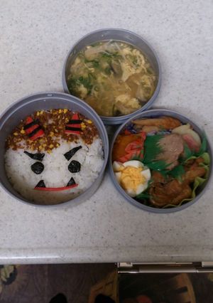 キャラ弁！節分鬼弁当-レシピのメイン写真