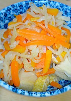ずぼらな♪切り干し大根と高野豆腐の煮物-レシピのメイン写真