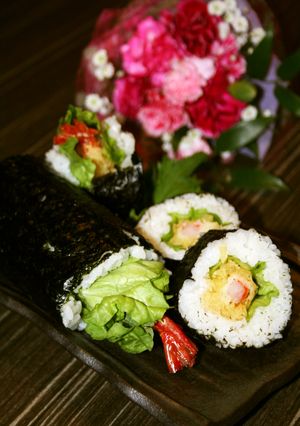 ♡初心者でも簡単に巻ける海老天巻き♡-レシピのメイン写真