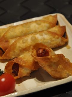 餃子の皮でトルティーヤ風✿ウィンナー-レシピのメイン写真