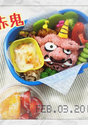 キャラ弁 妖怪ウォッチ 赤鬼-レシピのメイン写真
