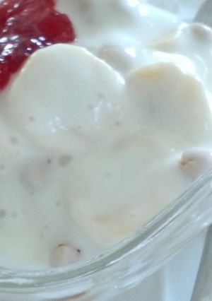 節分お豆で簡単おやつ！豆バナナヨーグルト-レシピのメイン写真