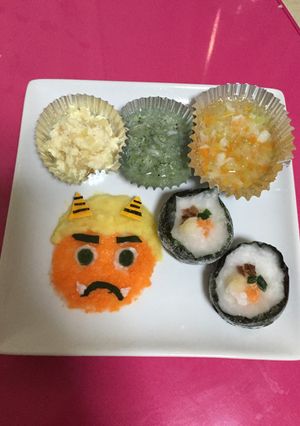 離乳食で恵方巻き☆節分-レシピのメイン写真