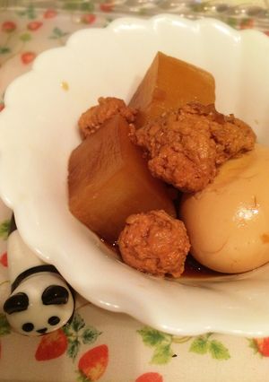 柚子胡椒⋆｡˚✩肉団子＆卵と大根-レシピのメイン写真
