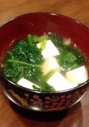 簡単♪＊ほうれん草と豆腐のおすまし＊-レシピのメイン写真