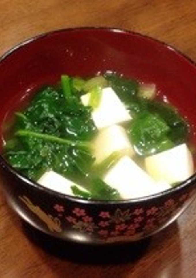 簡単♪＊ほうれん草と豆腐のおすまし＊-レシピのメイン写真