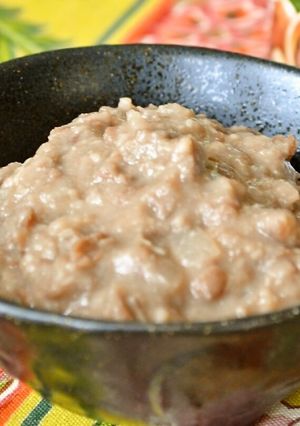 メキシコの豆料理　リフライドビーンズ-レシピのメイン写真