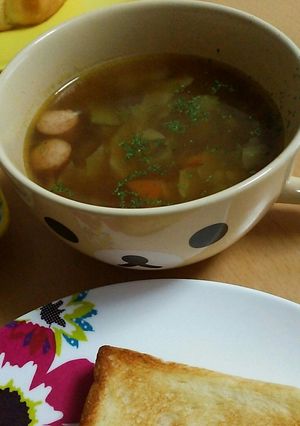 忙しい朝に！☆簡単和風カレースープ☆-レシピのメイン写真