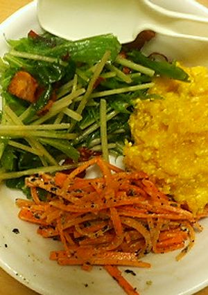 水菜とベーコンのカリパリサラダ-レシピのメイン写真