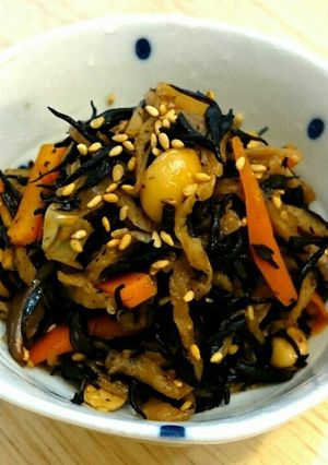 カラダ喜ぶ☆ひじき・豆・切り干し大根煮-レシピのメイン写真