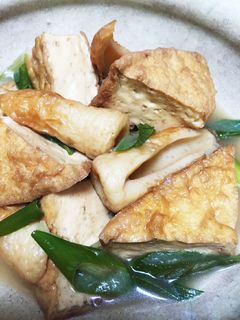 味がしみてる厚揚げと竹輪の煮物甘辛味-レシピのメイン写真