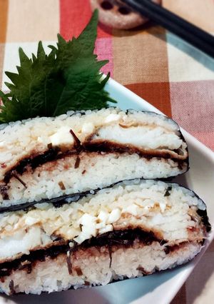 おにぎらず「のりタル弁当風」-レシピのメイン写真