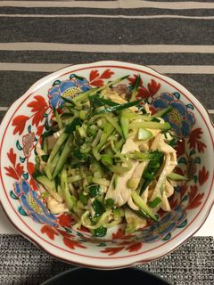 鶏ハムの中華風サラダ-レシピのメイン写真