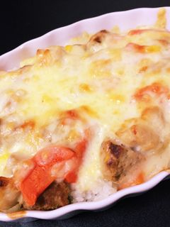 残り物でハンバーグドリア-レシピのメイン写真