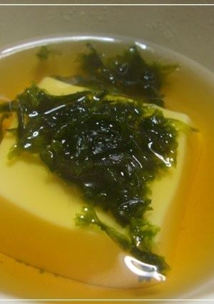 簡単☆玉子豆腐のお吸い物♪-レシピのメイン写真