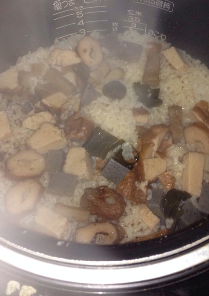 おでんの残りで炊込みご飯-レシピのメイン写真
