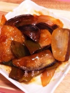 茄子と鶏肉の甘酢炒め-レシピのメイン写真