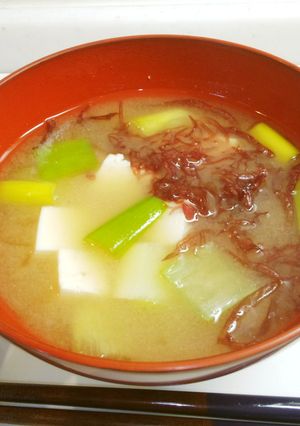 豆腐と”府海苔”のお味噌汁-レシピのメイン写真