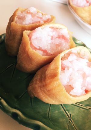 津軽のピンク色お稲荷さん｡・:＋°-レシピのメイン写真