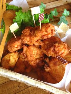 節約!鶏むね肉半分で!家族みんなの唐揚げ-レシピのメイン写真