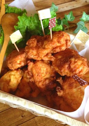 節約！鶏むね肉半分で！家族みんなの唐揚げ-レシピのメイン写真