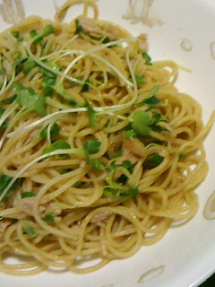 ツナとかいわれ菜のパスタ-レシピのメイン写真