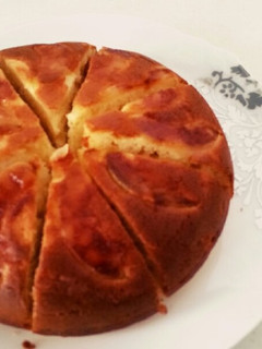 炊飯器 de 桃入りパンケーキHM使用-レシピのメイン写真
