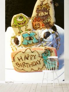 モンスターズインク誕生日キャラケーキ-レシピのメイン写真