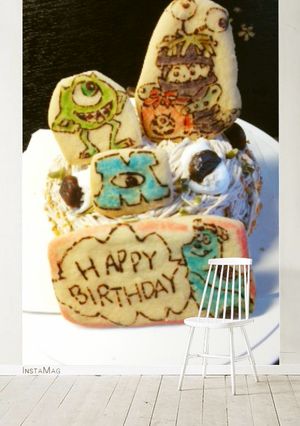 モンスターズインク誕生日キャラケーキ-レシピのメイン写真