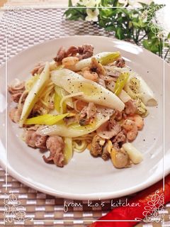 レンジで☆ネギ塩焼きそば♬-レシピのメイン写真