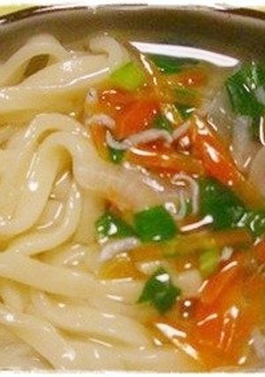 離乳食完了期　野菜とじゃこのうどん　-レシピのメイン写真