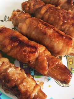 ★豚肉のエノキ巻き焼き★-レシピのメイン写真