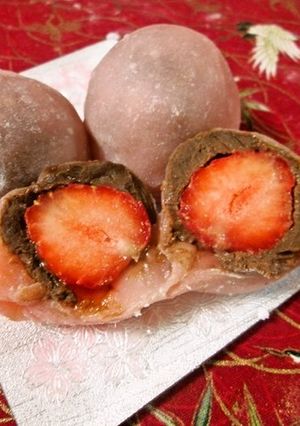 好評☆我が家の生チョコ苺大福-レシピのメイン写真