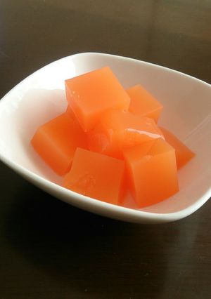 低カロおやつ♡野菜ジュース寒天-レシピのメイン写真