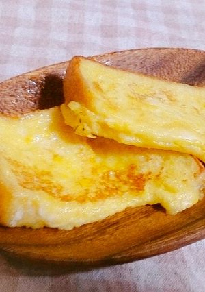 牛乳いらずのお手軽フレンチトースト♡-レシピのメイン写真