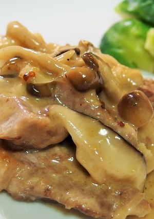 フライパンで簡単！豚肉のクリームソース-レシピのメイン写真
