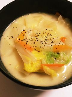 具沢山の白菜ミルクスープ-レシピのメイン写真