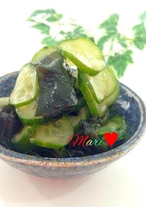 ♡きゅうりとわかめの酢の物♡-レシピのメイン写真