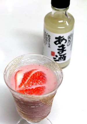 苺とあまざけのスムージー-レシピのメイン写真