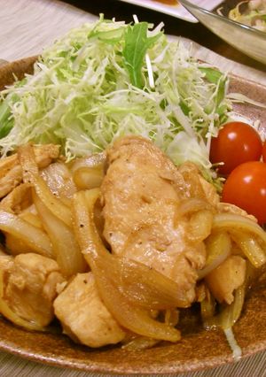 鶏むね肉の生姜焼き-レシピのメイン写真