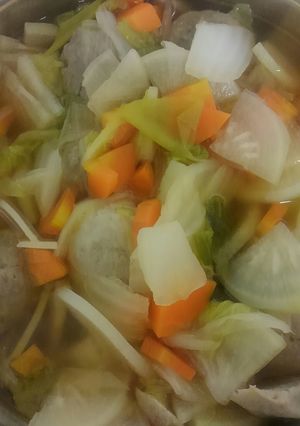 野菜たくさんつみれ汁-レシピのメイン写真
