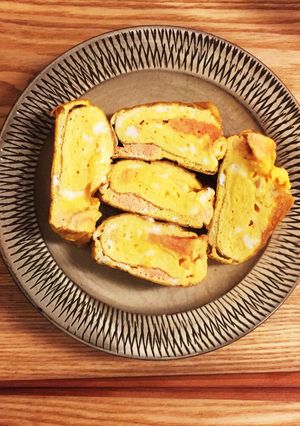 たらこミルフィーユ卵焼き お弁当にも！-レシピのメイン写真