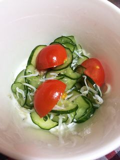もう一品☆簡単キュウリとしらすの胡麻油-レシピのメイン写真
