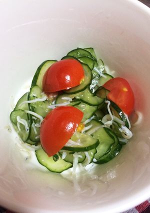 もう一品☆簡単キュウリとしらすの胡麻油-レシピのメイン写真