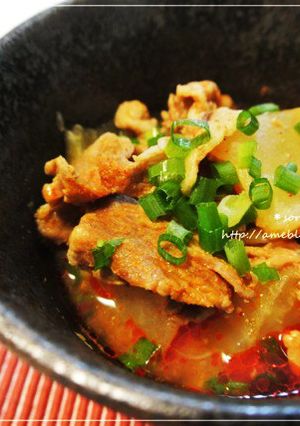 節約&時短★豚肉と冷凍大根のピリ辛味噌煮-レシピのメイン写真