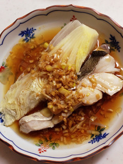 たらと白菜のごま油香る蒸し煮-レシピのメイン写真